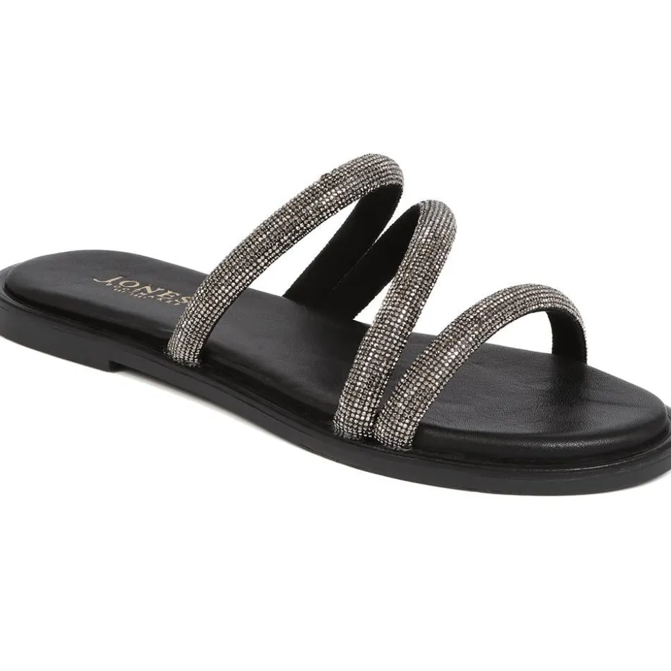 Ghita Calf Leather Sandals - Black