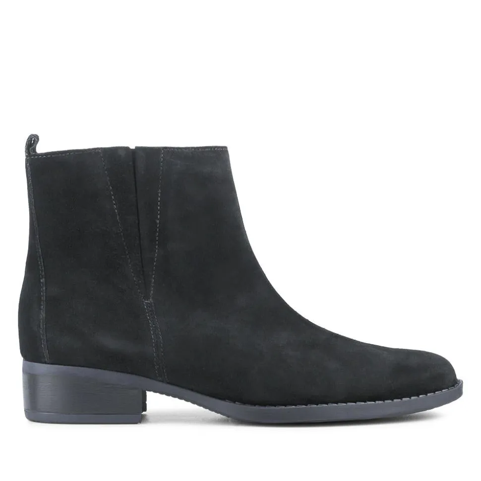 Gibside Gabor Leather Ankle Boots - Black