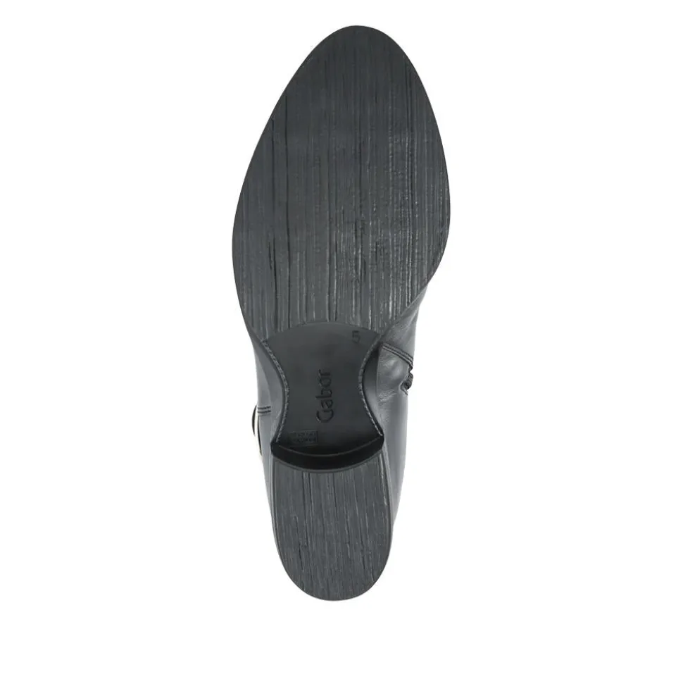 Ginger Gabor Leather Zip Fasten Boots - Black