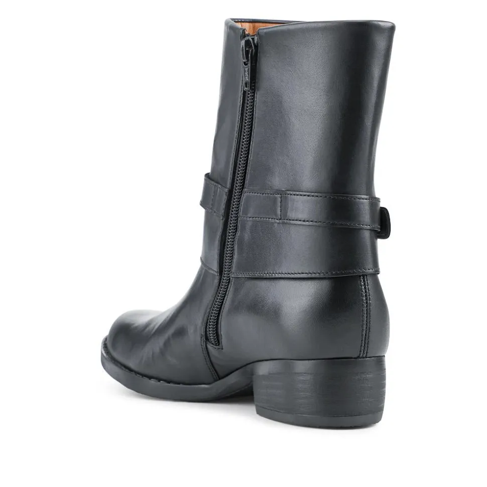 Ginger Gabor Leather Zip Fasten Boots - Black