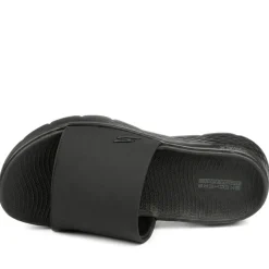 GO WALK Flex Sandals - Black-Black