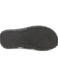 Grippy Cross Strap Mule Sandals - Brown