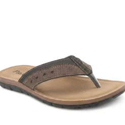 Grippy Cross Strap Mule Sandals - Brown