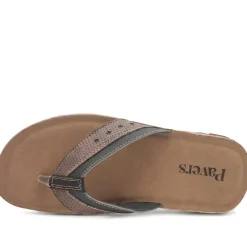 Grippy Cross Strap Mule Sandals - Brown