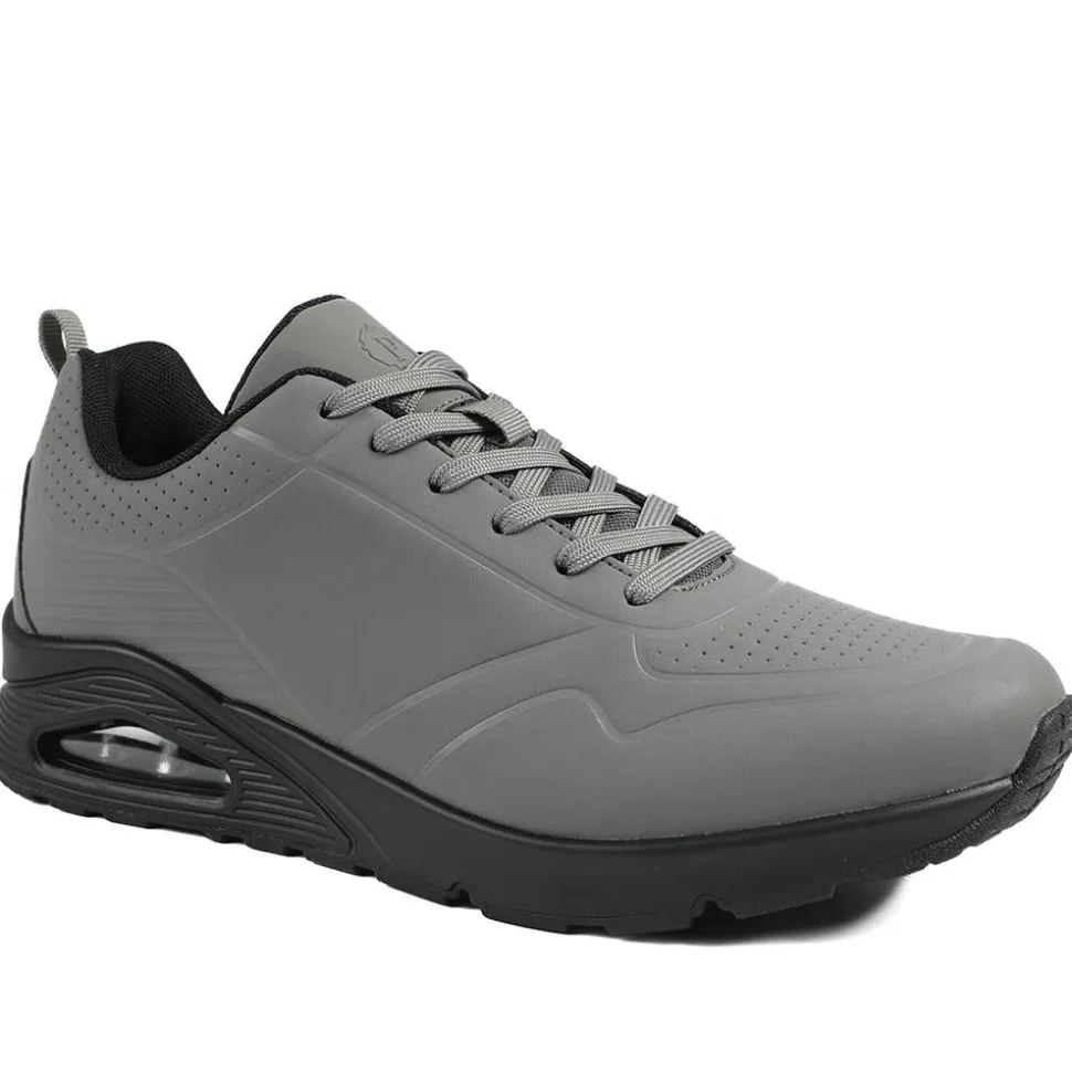 Grippy Lace-Up Trainers - Grey