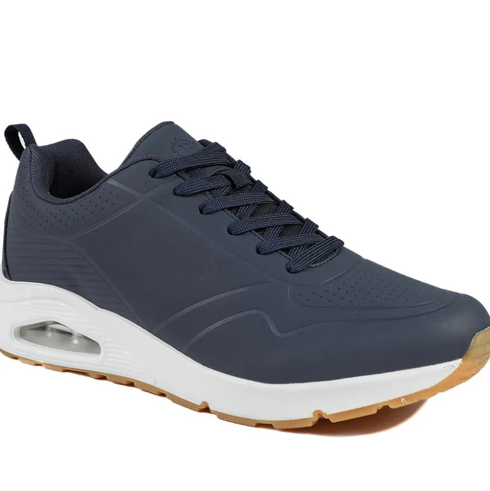 Grippy Lace-Up Trainers - Navy