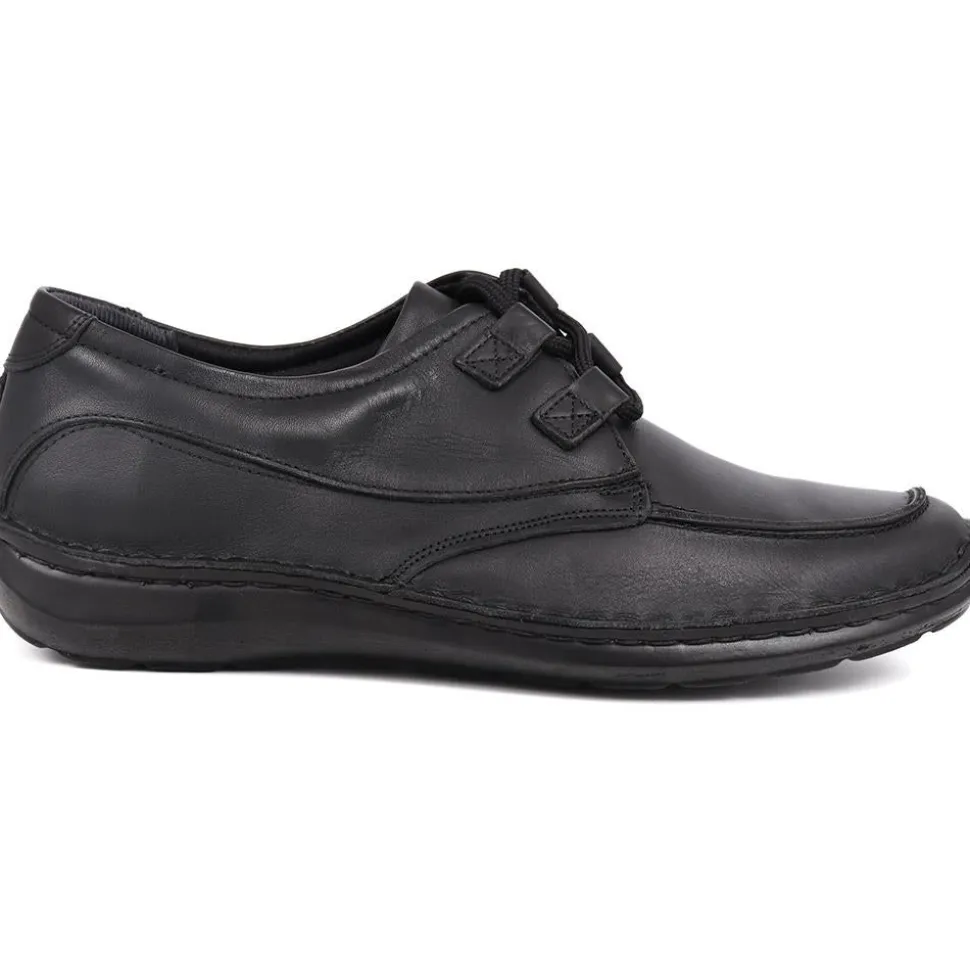 Handmade Leather Shoes - Black Antique