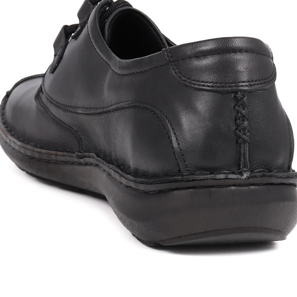 Handmade Leather Shoes - Black Antique