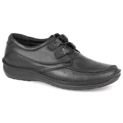 Handmade Leather Shoes - Black Antique