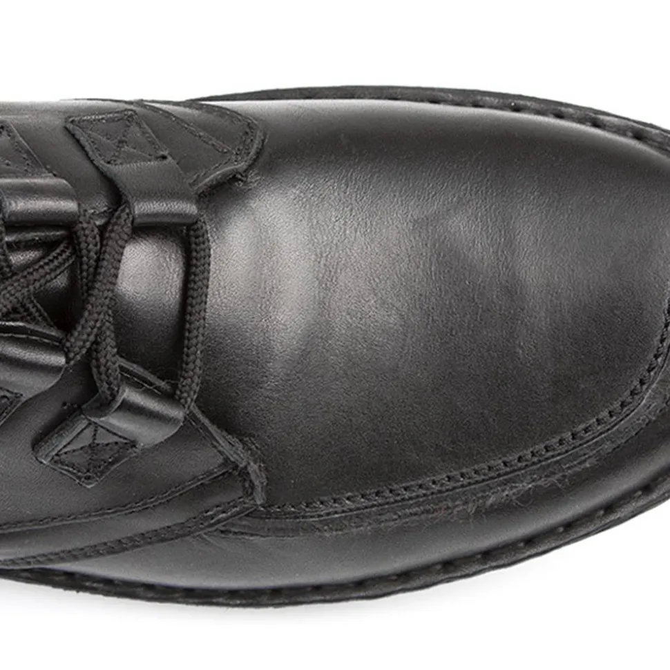 Handmade Leather Shoes - Black Antique