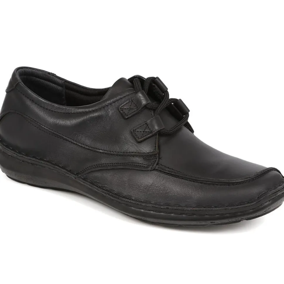 Handmade Leather Shoes - Black Antique