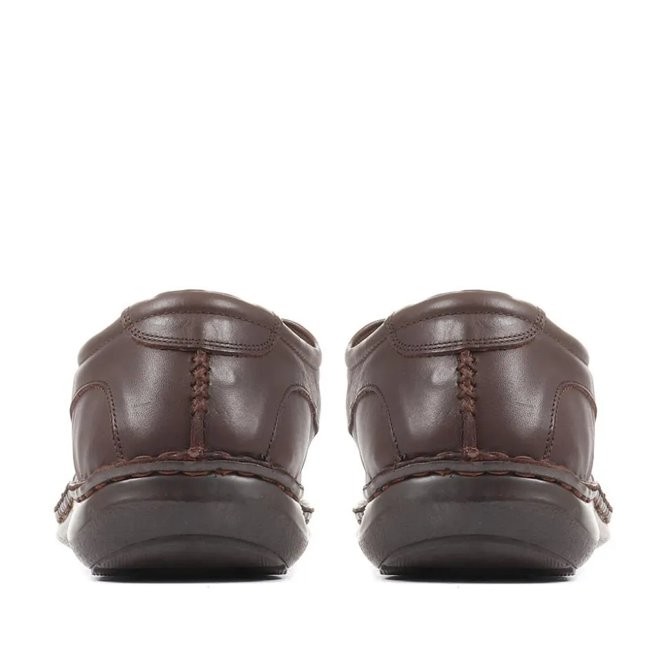 Handmade Leather Shoes - Dark Brown