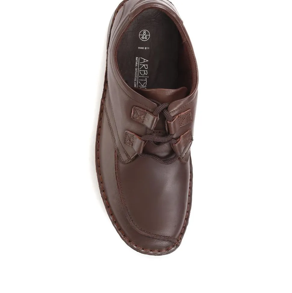 Handmade Leather Shoes - Dark Brown