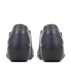 Handmade Leather Shoes - Navy