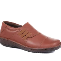 Handmade Leather Slip-On Shoes - Tan