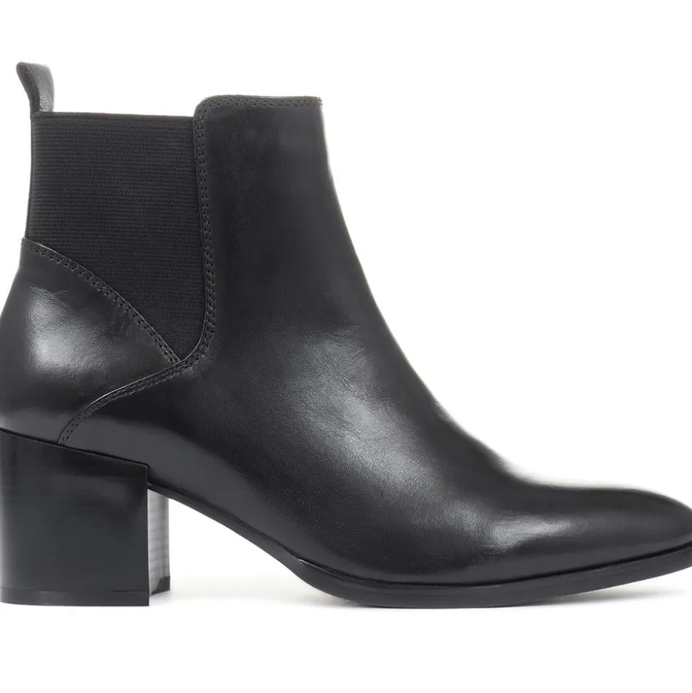 Harlow Block Heel Ankle Boots - Black