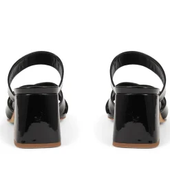 Harrietta Mule Sandals - Black