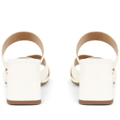Harrietta Mule Sandals - White