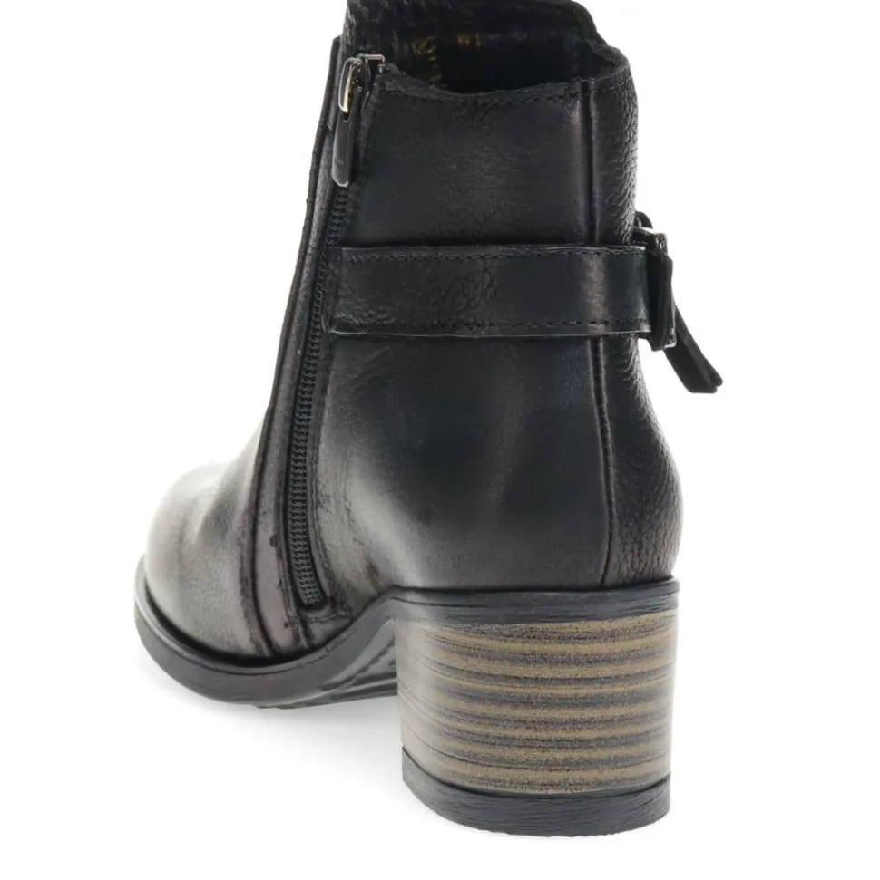 Heeled Ankle Boots - Black