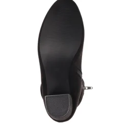 Heeled Calf Boots - Black