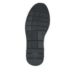 Heeled Leather Penny Loafers - Black