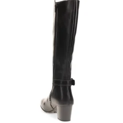 Heeled Long Boots - Black