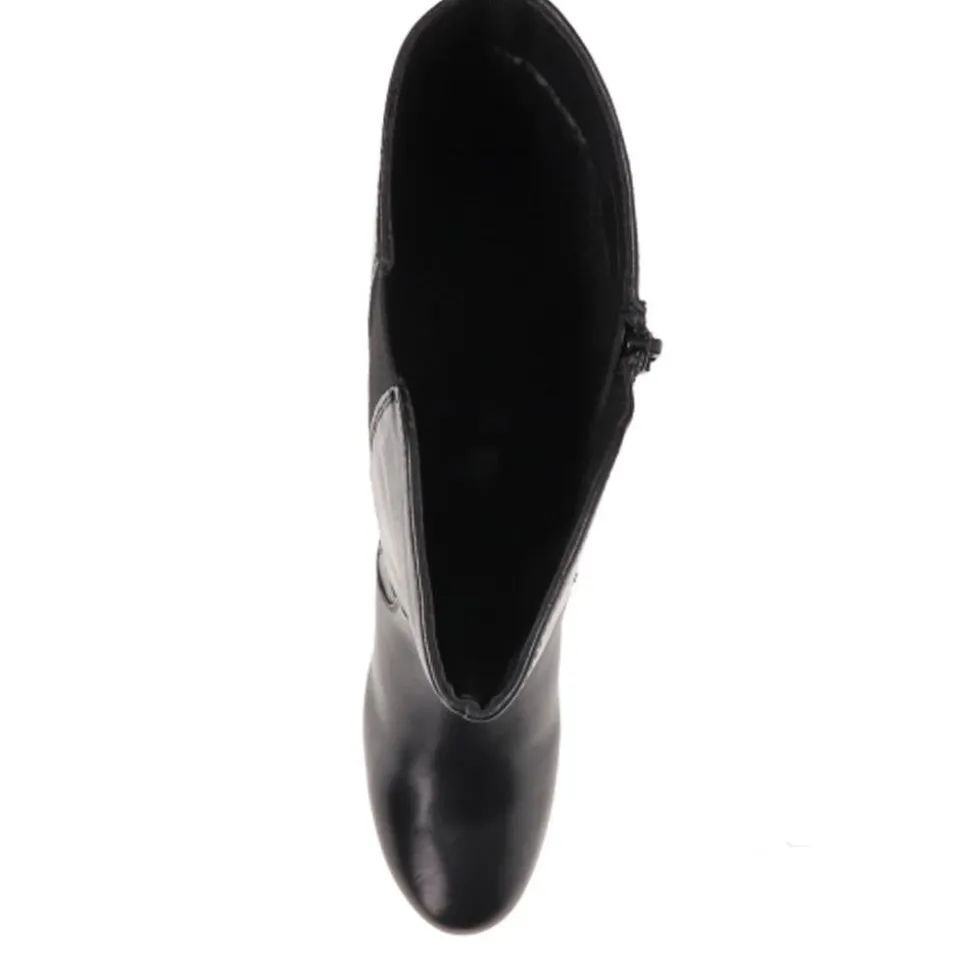 Heeled Long Boots - Black