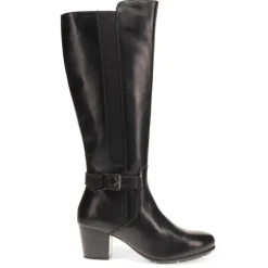 Heeled Long Boots - Black
