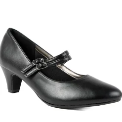 Heeled Mary Janes - Black