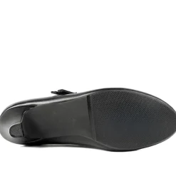 Heeled Mary Janes - Black