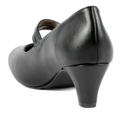 Heeled Mary Janes - Black