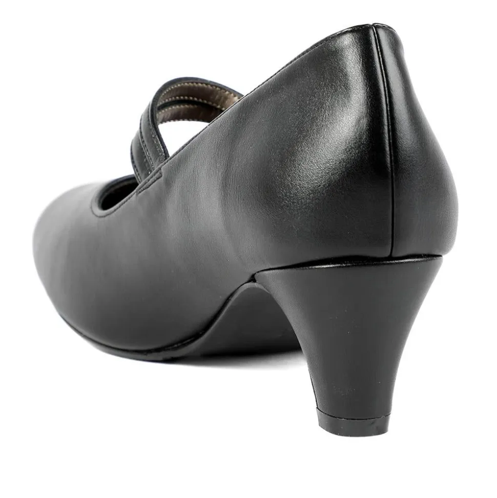 Heeled Mary Janes - Black
