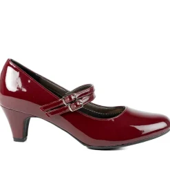 Heeled Mary Janes - Bordeaux