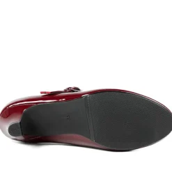 Heeled Mary Janes - Bordeaux