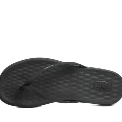 HeyDude Flat Toe Post Flip Flops - Black