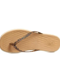 HeyDude Flat Toe Post Flip Flops - Leopard