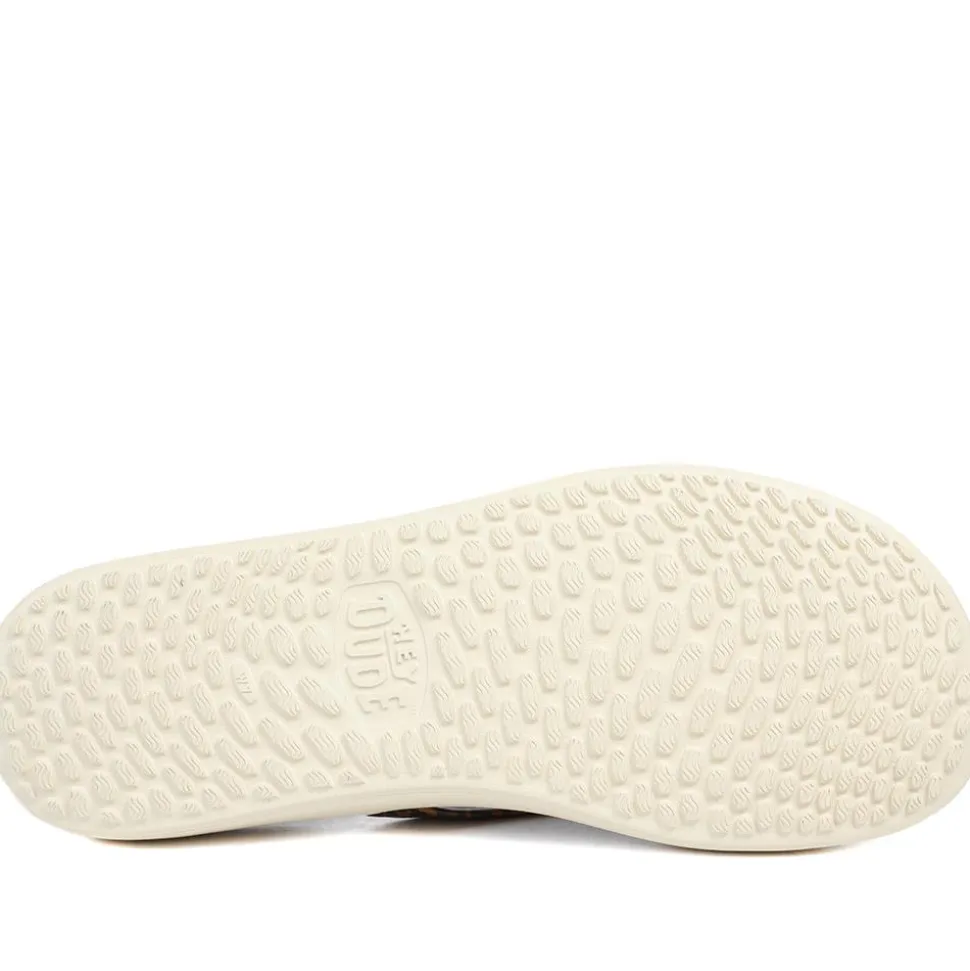 HeyDude Flat Toe Post Flip Flops - Leopard