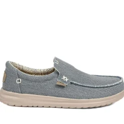 HeyDude Mikka Braided Textile Loafers - Navy