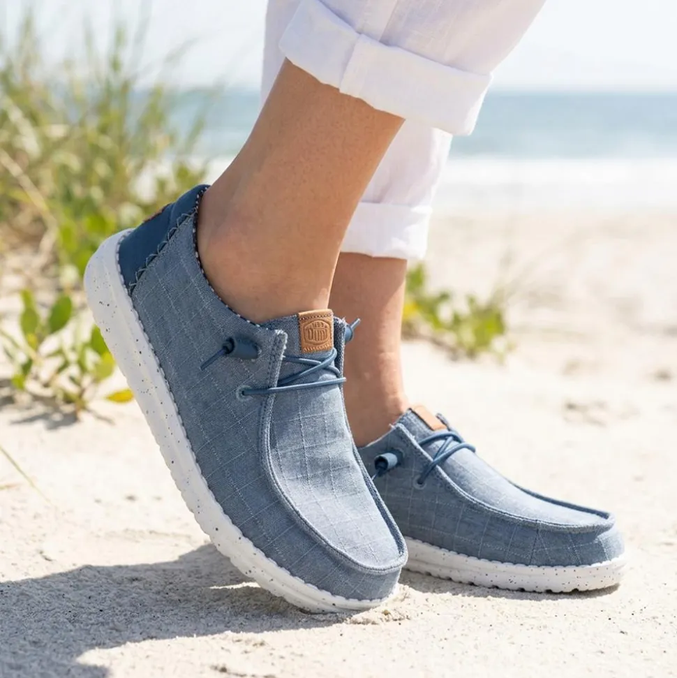 HeyDude Wendy Lace Up Shoes - Blue