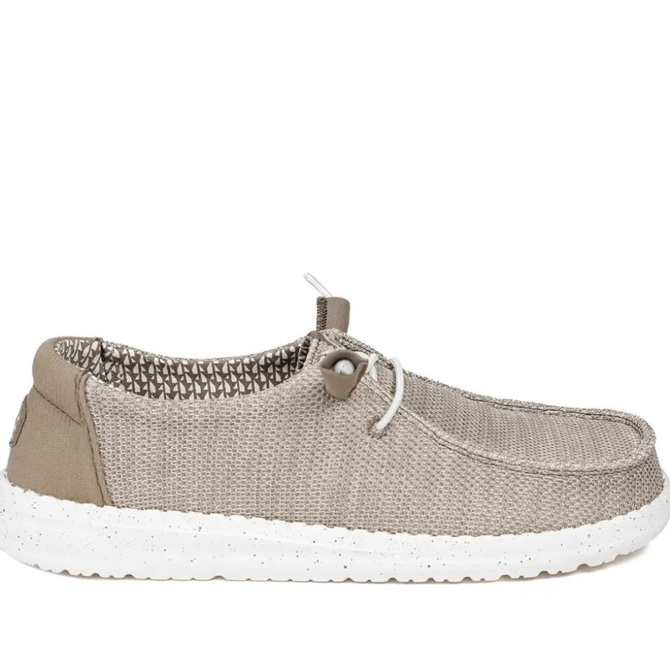 HeyDude Wendy Stretch Mesh Shoes - Beige