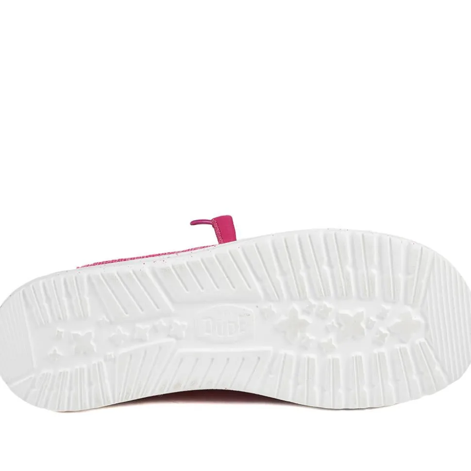 HeyDude Wendy Stretch Sox Shoes - Fuschia