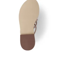 Hira Jewelled Leather Sandals - Tan