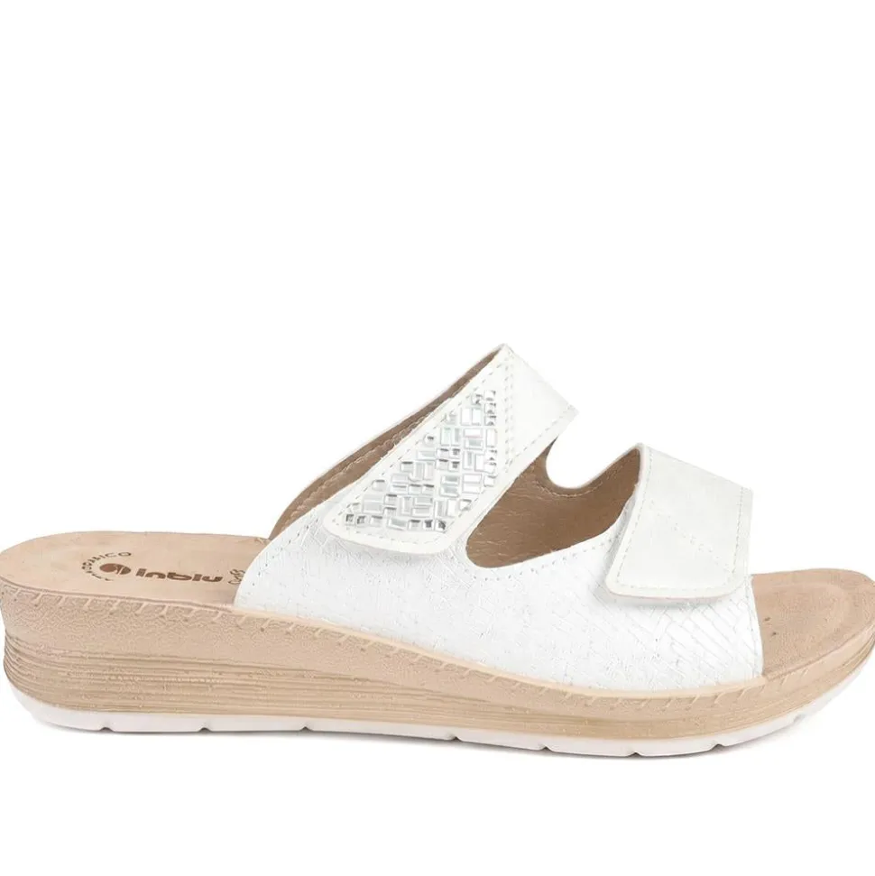 Inblu Dual Adjustable Fasten Strap Sandals - White