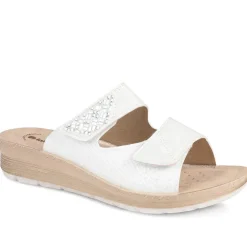 Inblu Dual Adjustable Fasten Strap Sandals - White