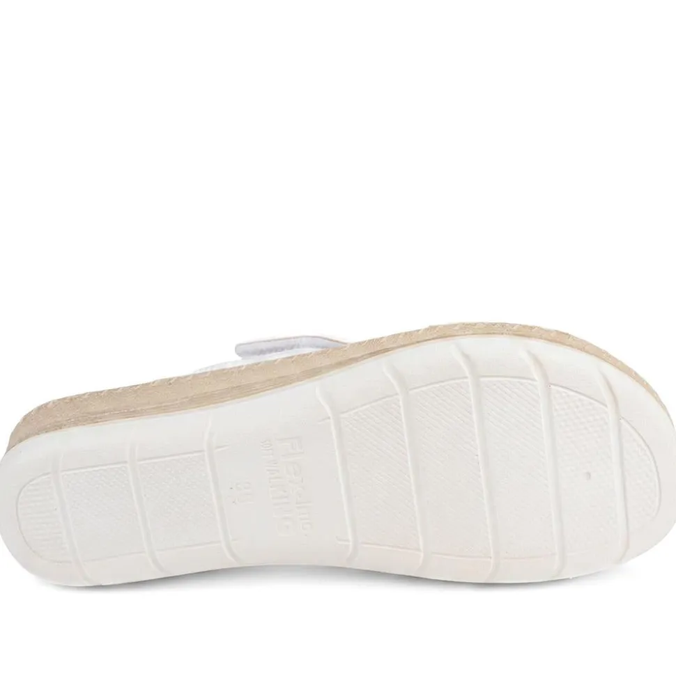 Inblu Dual Adjustable Fasten Strap Sandals - White