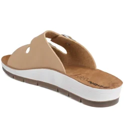 Inblu Dual Touch Fasten Strap Sandals - Brown