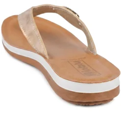 Inblu Embellished Toe Post Sandals - Bronze