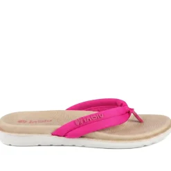Inblu Lightweight Rubber Toe Post Sandals - Fuschia