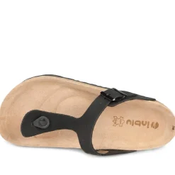 Inblu Nero Toe Post Sandals - Black