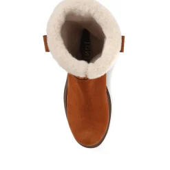 Isabetta Chunky Suede Boots - Tan